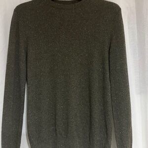 Everlane Cashmere Crew Sweater in Loden (Green)
